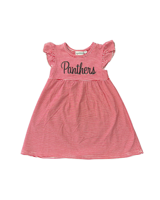 Panthers Red Striped Dress